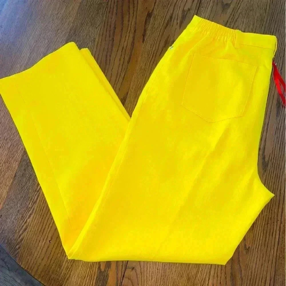 Ruby Rd Bright Yellow Jeans New Without Tags Size 10 - Picture 10 of 10